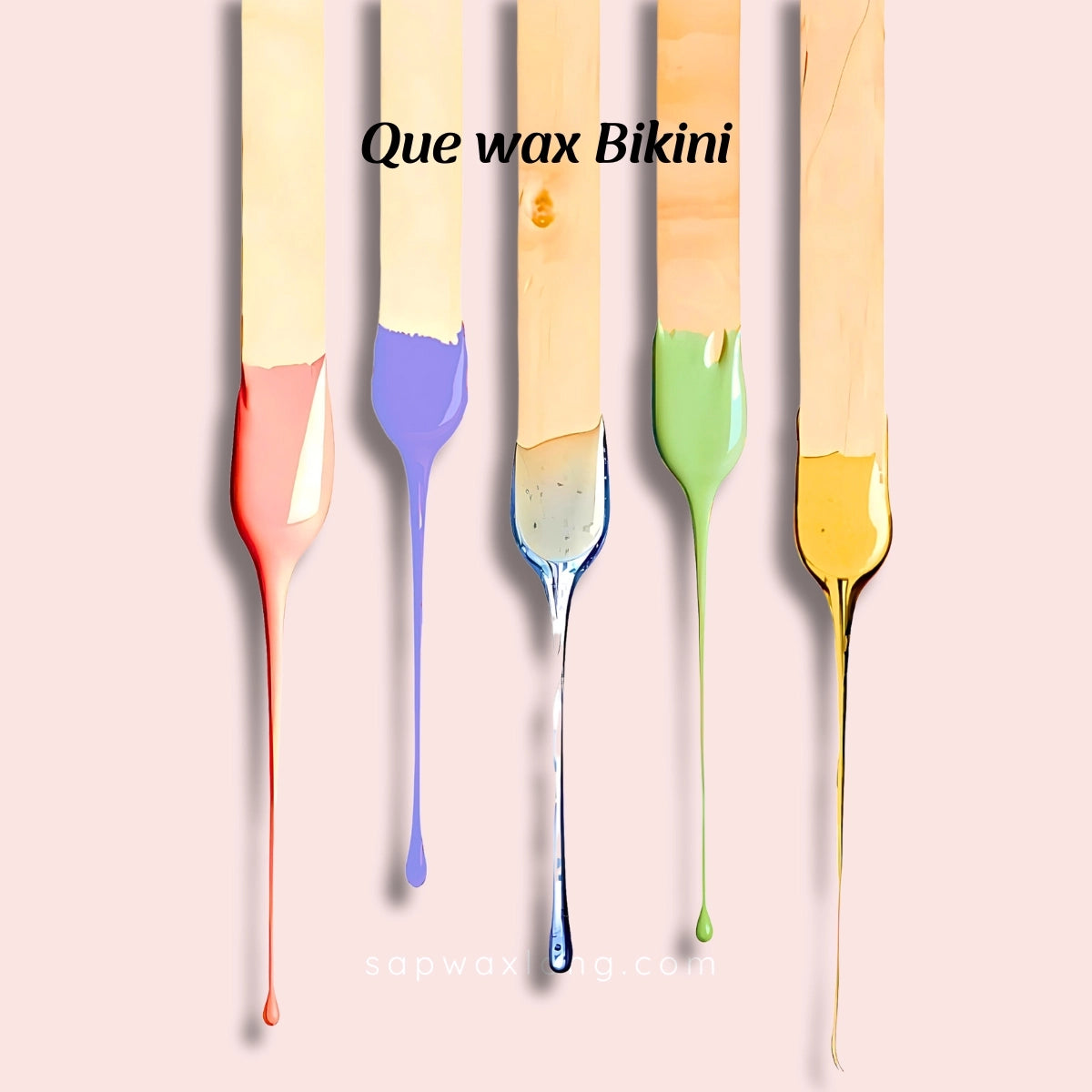 Que gỗ wax lông bikini, nách 11x1cm