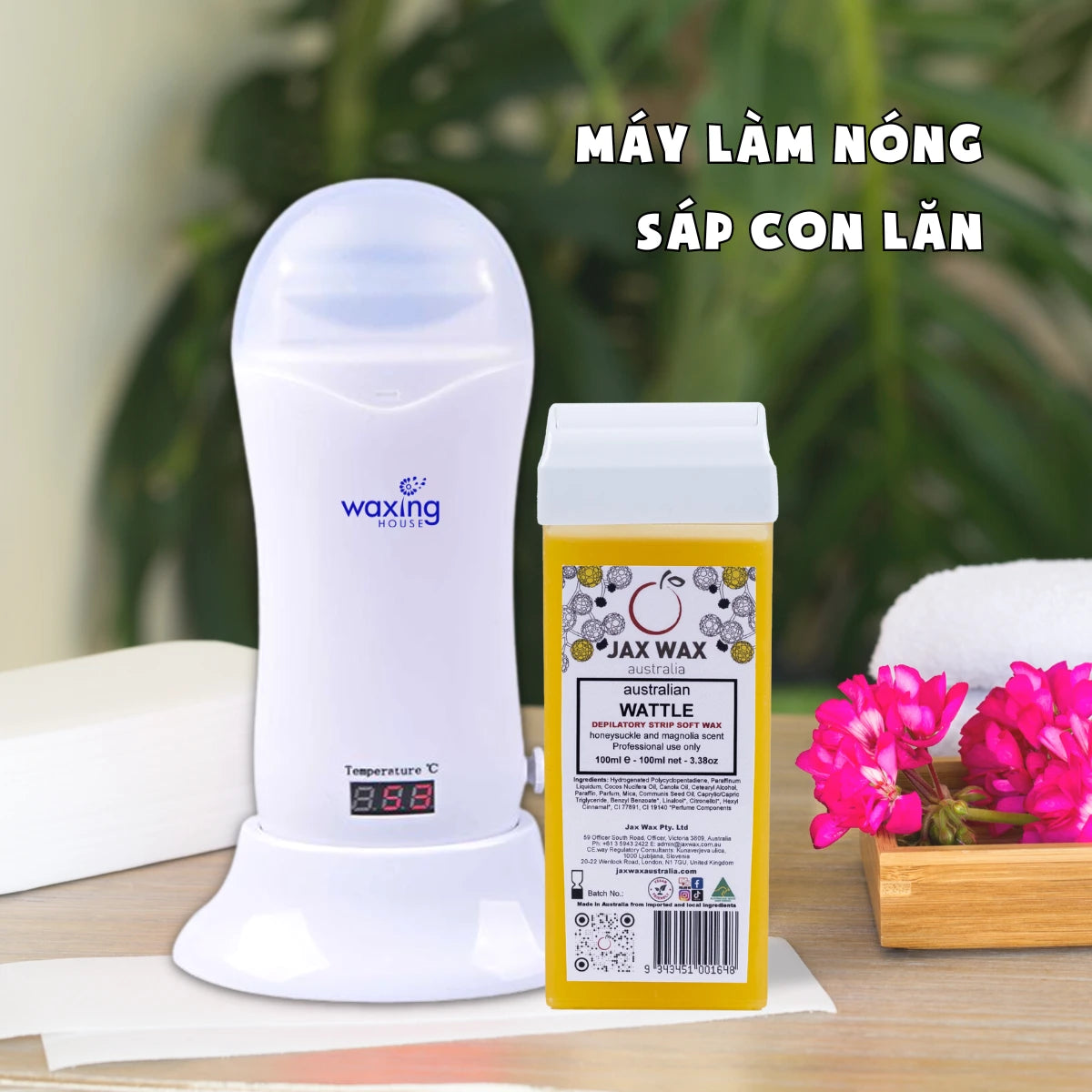 Máy wax lông con lăn Waxing House có núm điều chỉnh nhiệt độ