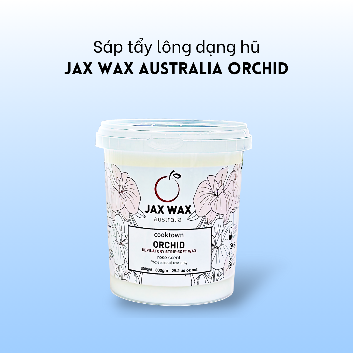 Hũ Sáp wax ấm Jax Wax Australia Orchid