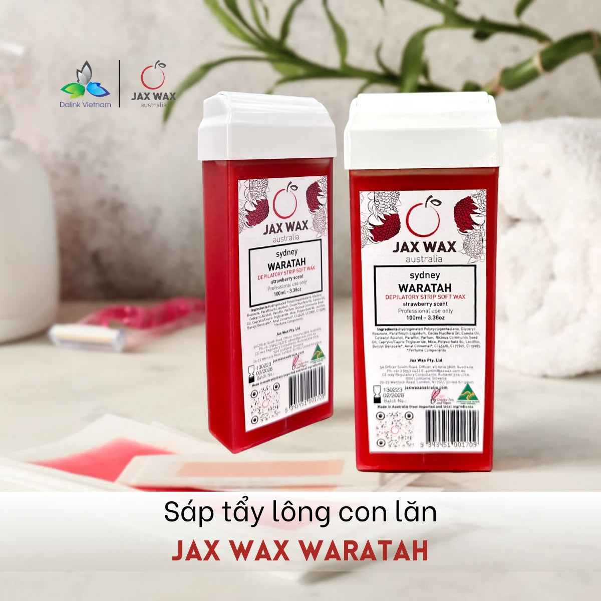 Sáp wax lông con lăn Jax Wax Waratah 100ml