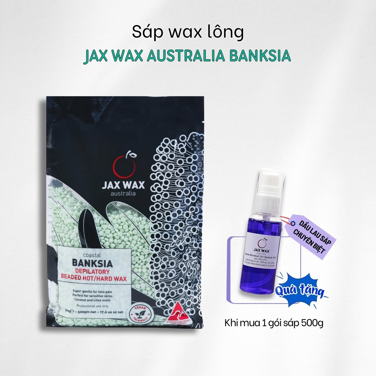 Sáp wax lông Jax Wax Australia Banksia dạng hạt