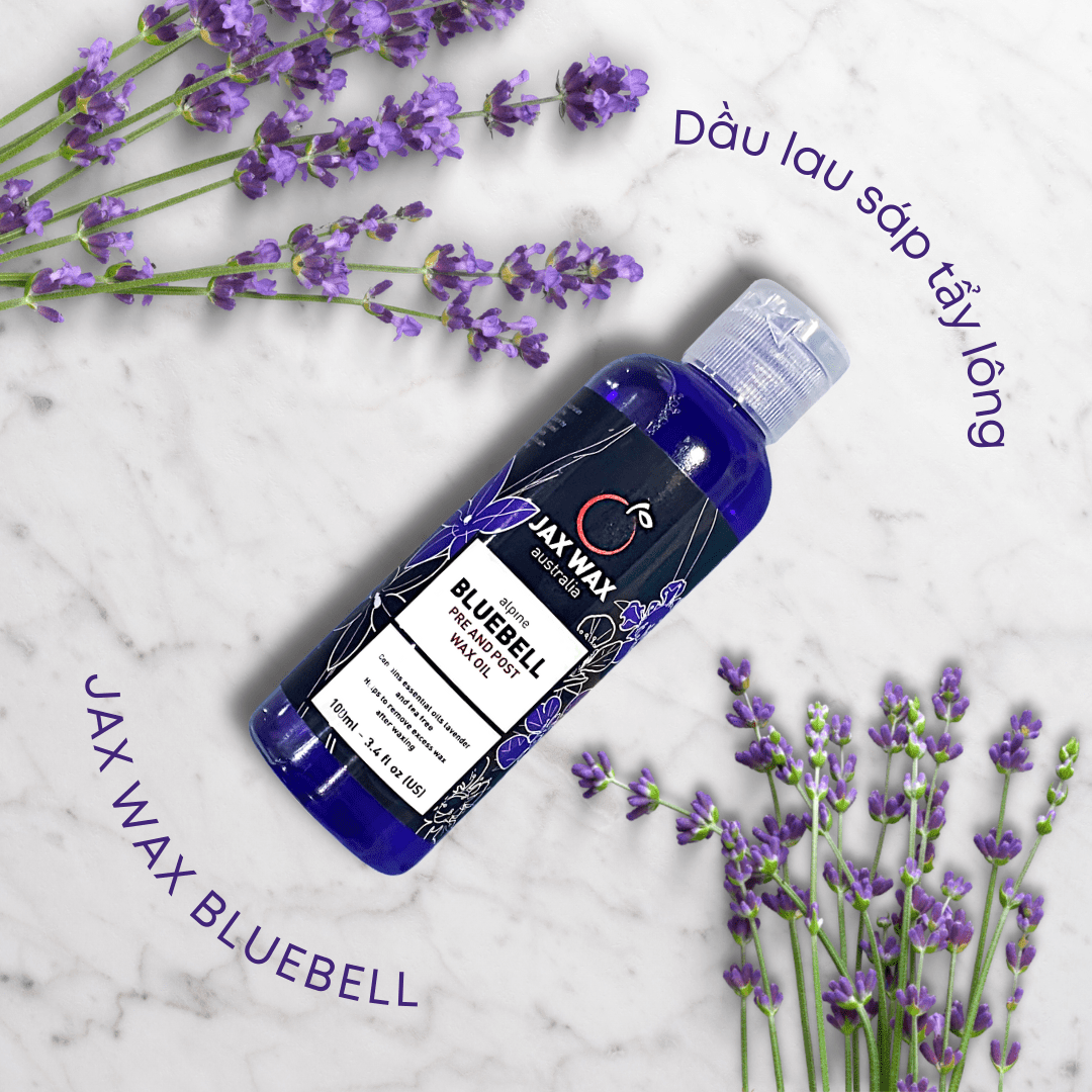 Dầu lau sáp wax lông Jax Wax Australia Bluebell 100ml