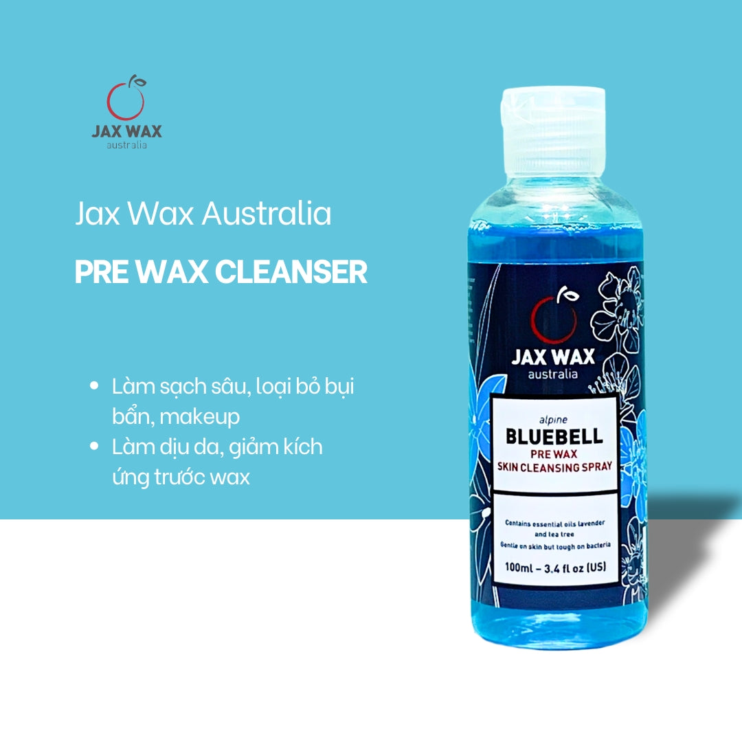 Dung dịch làm sạch da trước wax lông Jax Wax Bluebell Pre Wax Cleanser 100ml