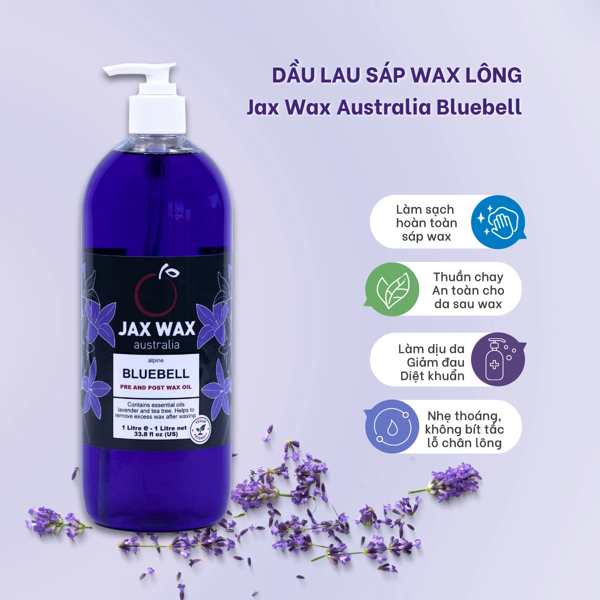 Dầu lau sáp Jax Wax Australia Bluebell Post Wax Oil 